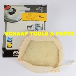 Poetsvacht rond 125 mm voor op steunschijf | X32122